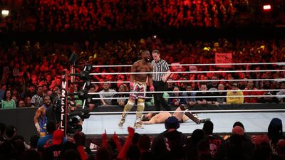 Kofi Kingston wants to face Brock Lesnar. Image courtesy of WWE