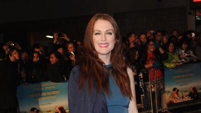 Julianne Moore, in Lanvin, attends the premiere of 'The Kids are Alright' at the Vue West End on October 25, 2010 in London, England. Getty Images