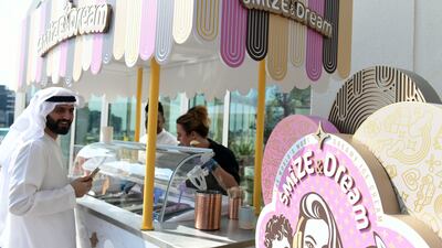 Smize & Dream ice cream is available in a variety of flavours