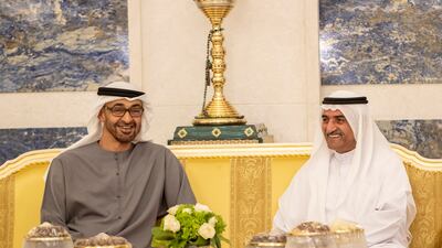 The President, Sheikh Hamad bin Mohammed Al Sharqi, Ruler of Fujairah. Mohamed Al Hammadi / Ministry of Presidential Affairs