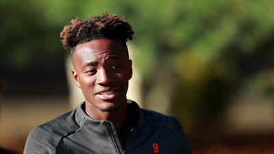 Soccer Football - Champions League - Chelsea Training - Cobham Training Centre, Stoke d'Abernon, Cobham, Britain - October 22, 2019 Chelsea's Tammy Abraham during training Action Images via Reuters/Andrew Couldridge