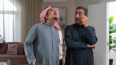 Shahid is MBC's video streaming platform. Al Sadhan (left) and Nasser Al Qasabi in the series Tash Al Awda. Photo: MBC