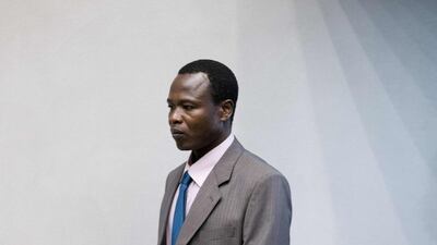 Dominic Ongwen, a senior commander in the Lord's Resistance Army (LRA), whose fugitive leader Kony is one of the world's most-wanted war crimes suspects. AFP