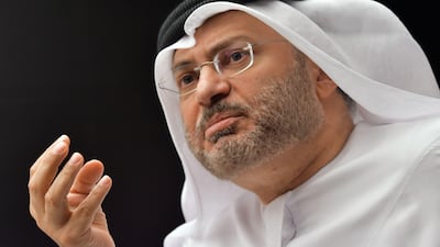 UAE Minister of State for Foreign Affairs, Dr Anwar Gargash speaks during a press conference at his office in Dubai on June 24, 2017. Giuseppe Cacace / AFP