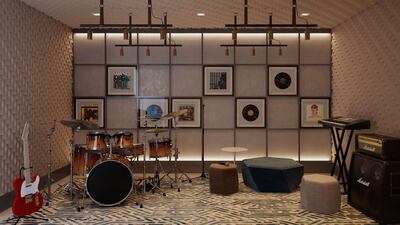 The Westly comes with a communal music room.