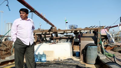 Dhow owner Krishna Mittal says fishermen are struggling because their cost base is continually rising. hristopher Pike / The National