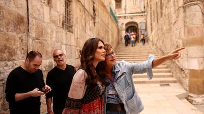 Miss Universe's visit to Old City was part of the preparation for Israel hosting Miss Universe 2021 on December 12. Reuters