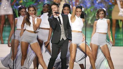 Travis Garland performs on stage. Reuters