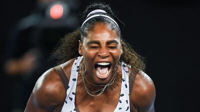 Serena Williams was left frustrated at times in her second round match against Tamara Zidansek. AFP