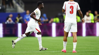 England's Bukayo Saka comes on as a substitute during the match against Croatia. Reuters