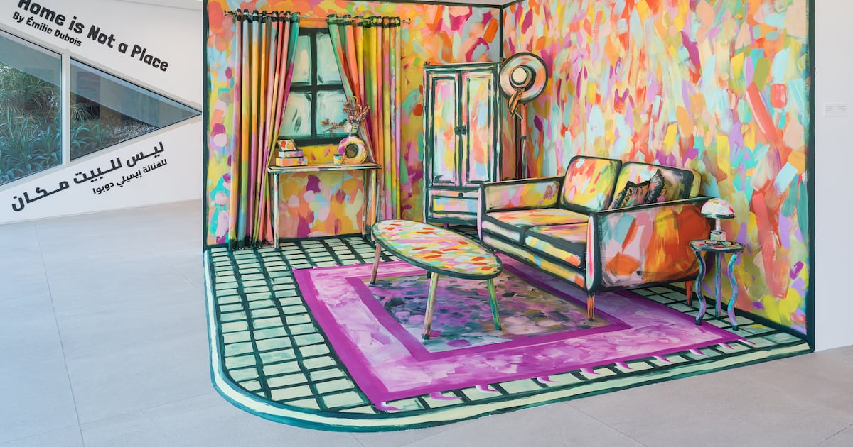 Guatemalan artist creates living room installation you can step inside for Abu Dhabi gallery Guatemalan artist creates living room installation you can step inside for Abu Dhabi gallery