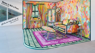 Visitors are encouraged to step inside the artwork, sit on the furniture and handle objects. Photo: Bassam Freiha Art Foundation