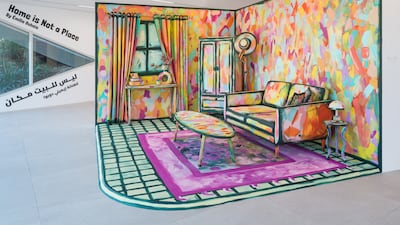 Visitors are encouraged to step inside the artwork, sit on the furniture and handle objects. Photo: Bassam Freiha Art Foundation