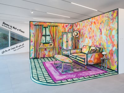 The exhibition showcases the work of UAE-based Guatemalan artist Emilie Dubois. Photo: Bassam Freiha Art Foundation