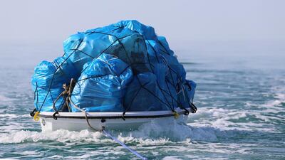 Rubbish collected off an island in the Western Region. Courtesy Abu Dhabi Marine Conservation Group