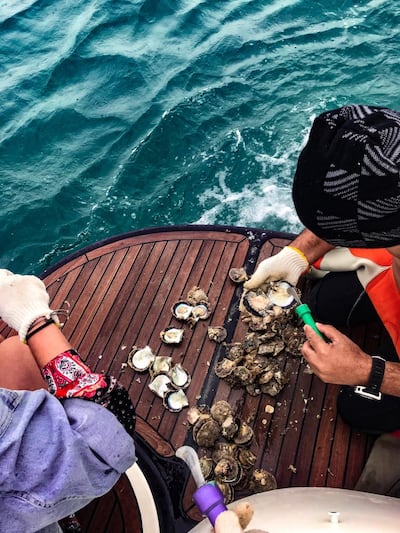 Bahrain is a great spot for pearl diving, with tourists able to keep any treasure they find. Sophie Prideaux / The National