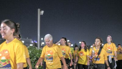 This year 1,600 people took part in the Darkness into Light walk at Emirates Palace.