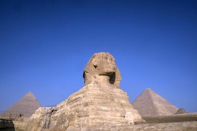 The Sphinx at the Giza pyramids, on the western outskirts of Cairo. AFP