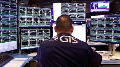 A trader at the New York Stock Exchange. US equities have rallied over the past month to test new highs. Getty Images