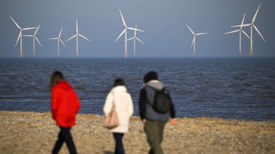 New offshore wind farm contracts were awarded in a recent UK auction as the Labour government aims for a clean power grid by 2030. AFP