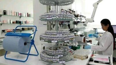 The Firmenich laboratory which makes perfumes for big branded company’s in Dubiotech, Dubai Biotechnology and Science Park In Al Barsha.