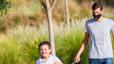 Sam with Winston and Sebastian Engwald, a Danish para-triathlete who aims to take part in the Paralympics in Tokyo in 2021. Courtesy: Em Ray