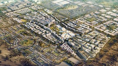 Arada sold 1,977 units at its Dh24bn mixed-use community Aljada last year and will hand over the first homes there in January. Photo: Courtesy Arada