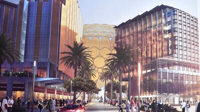 Rendering of Expo 2020 Dubai. WAM