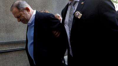 Film producer Harvey Weinstein arrives at Manhattan Criminal Court in New York. Shannon Stapleton / Reuters
