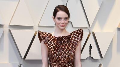 Emma Stone in Louis Vuitton.