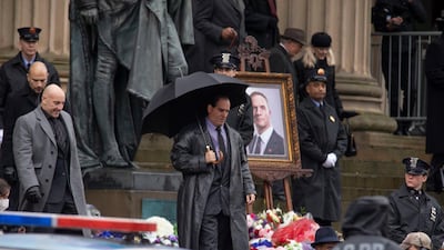 Irish actor Colin Farrell was also pictured outside St George's Hall. Farrell is playing notorious Batman villain the Penguin. Getty Images