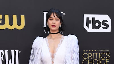 Australian actress Courtney Eaton attends wearing a Christopher Kane dress. AFP