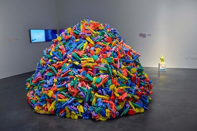 A work by Hassan Sharif. Photo / WAM