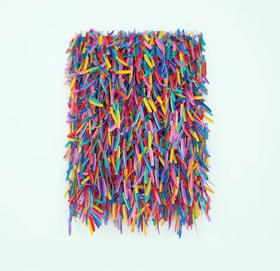 Hassan Sharif, Combs, 2016. Copper wire, hair combs, 275 x 200 x 70 cm. Courtesy of Hassan Sharif Estate