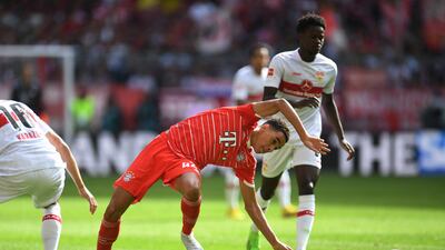 Bayern Munich's Jamal Musiala in action. Reuters