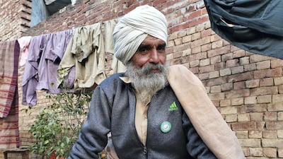Balbir Singh relaxes outside his home in Rauni village. He was in the first batch of farmers who left for Delhi on November 26, 2020 to protest against new farm laws.