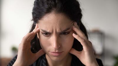 Focused woman thinking. Getty Images