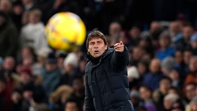Tottenham manager Antonio Conte has watched his side lose three of their past four Premier League games. EPA