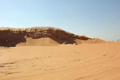 Sand dunes on the RAK/Umm Al Quwain border. Courtesy: Professor David Thomas