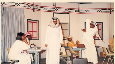 A performance of the play Senior Greeted With by the Dubai Folklore Society. Courtesy Abdullah Saleh.