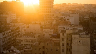 The sun sets over the old quarter of Casablanca, Morocco's biggest city. AFP