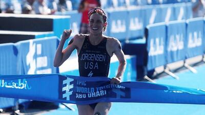 Gwen Jorgensen had a poor start but made for it will some enough time over her rivals. Christopher Pike / The National