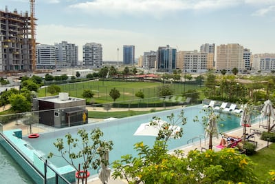 The swimming pool area. Victor Besa / The National