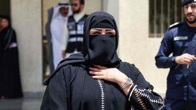 Ms Al Rashedi registered as a candidate. AFP