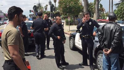 Capt Mohammed Al Buls, head of operations planning, said his team was divided into groups and each paired up with an LAPD patrol unit. Wam