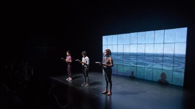 A rehearsal of 'Cartography' Nikith Nath / NYUAD