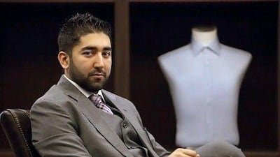 Samrat Amarnani says a well-made suit can help you achieve success by boosting your confidence. Jaime Puebla / The National