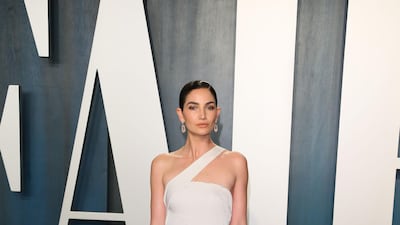 Lily Aldridge attends the 2020 Vanity Fair Oscar Party. AFP