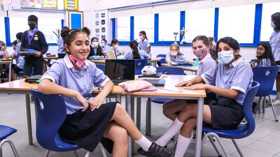 Mr Leppard says the majority of pupils at British School Al Khubairat were able to attend classes in person during the pandemic.