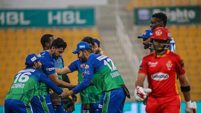 Multan Sultans defeated Islamabad United in the PSL qualifier in Abu Dhabi on Monday, June 21. Courtesy PCB